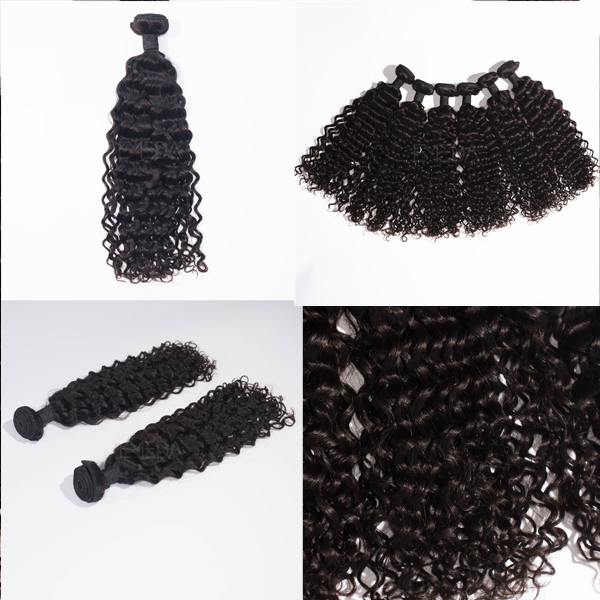 China supplier unprocessed 7A curly hair extensions  LJ24 